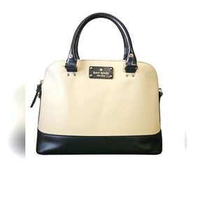Kate Spade Black and Cream 2 Way Satchel